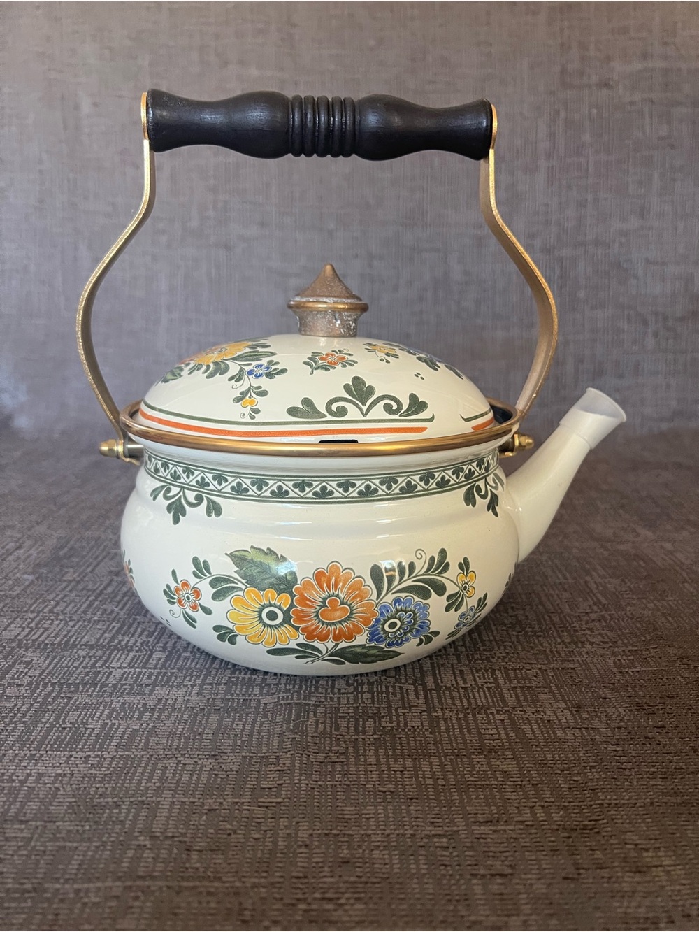 MINT Vintage ASTA Enamel Tea Kettle Alt Amsterdam